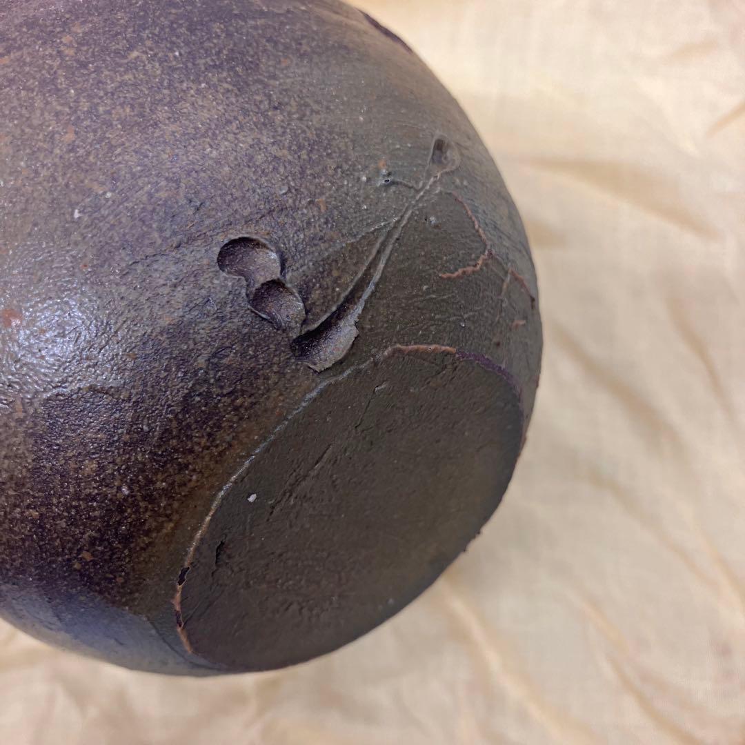 【備前焼】武用真 作 瓢徳利 お猪口 ぐい呑み 共箱付き 酒器 骨董