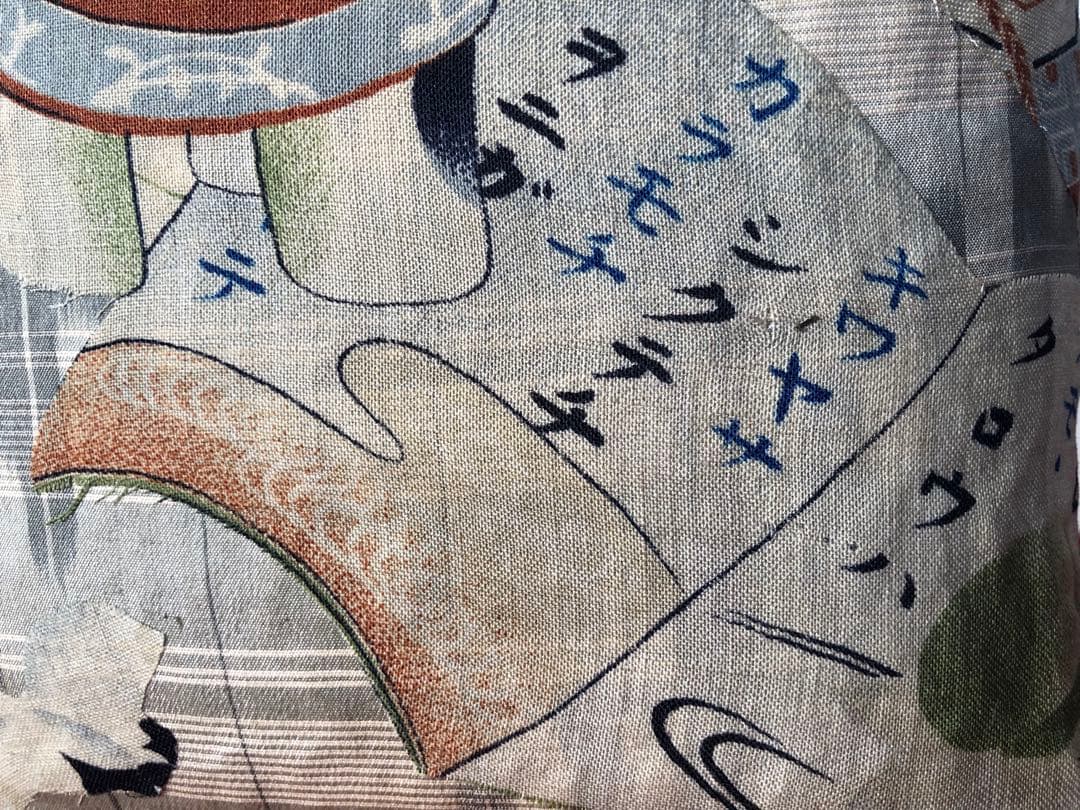 一閑張り　一閑張りバック　正絹古布　犬張子　狛犬　昔話　桃太郎