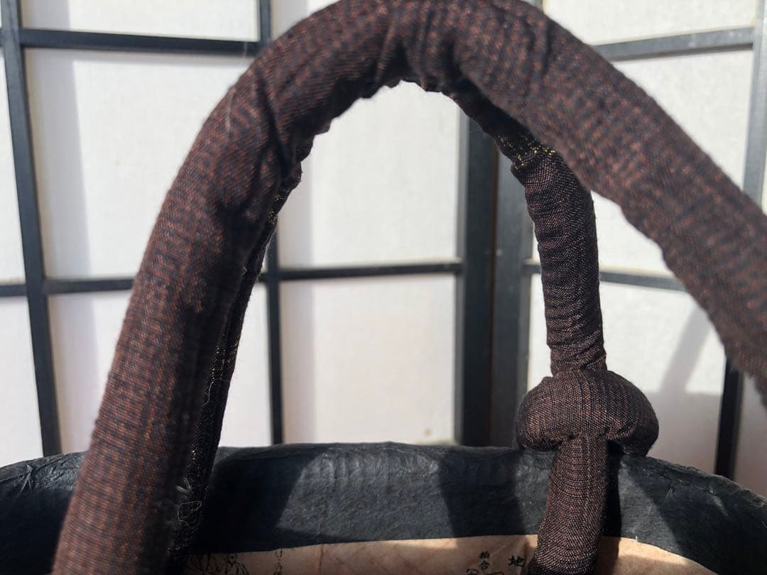 一閑張り　一閑張りバック　正絹古布　犬張子　狛犬　昔話　桃太郎