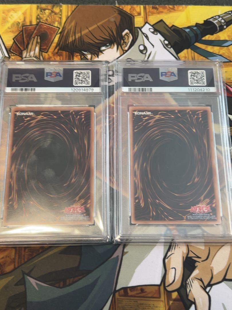 遊戯王 ブラックマジシャン & 青眼の白龍 25thシクPSA10 2枚セット