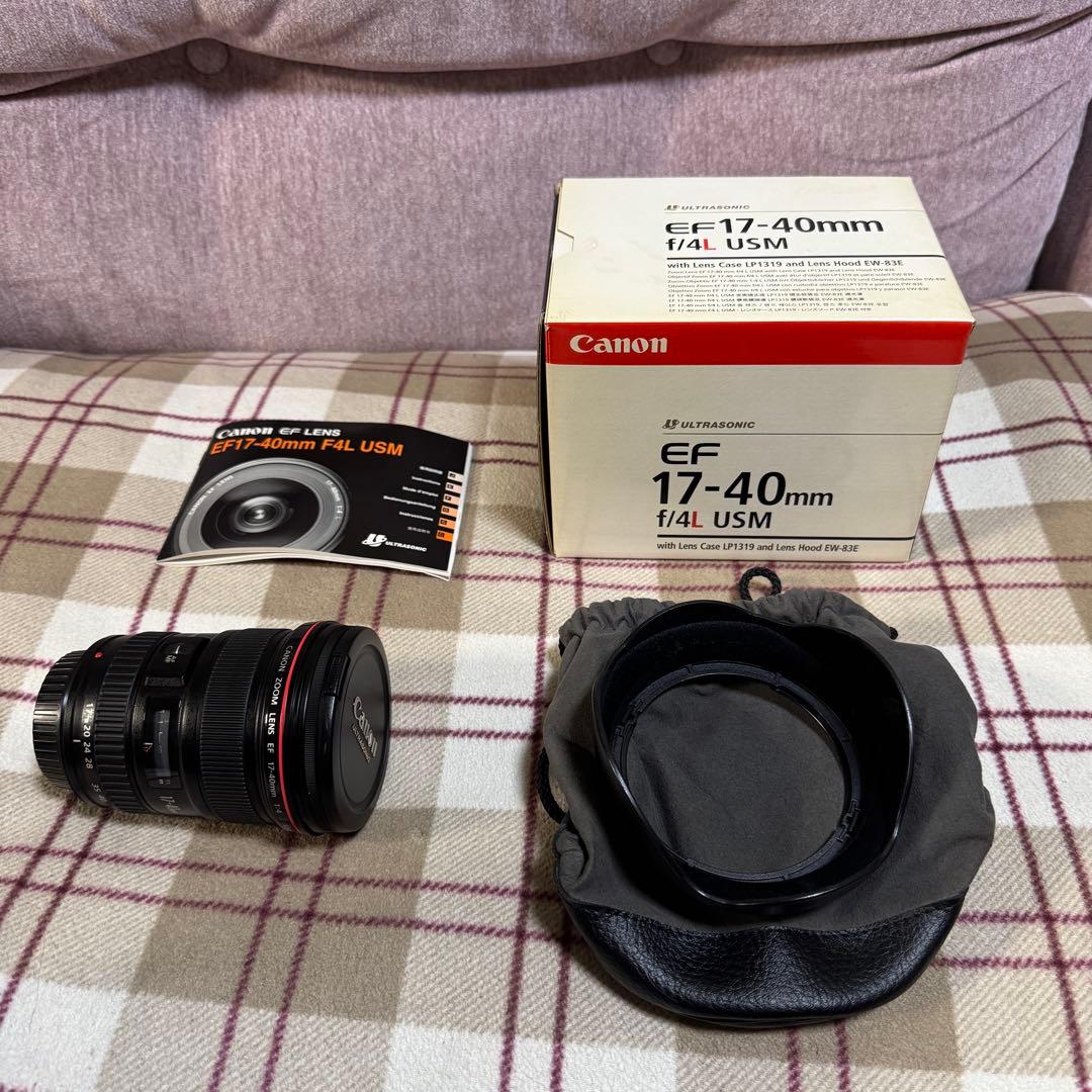 【美品】【箱説付き】EF17-40mm F4L USM 広角ズームレンズ