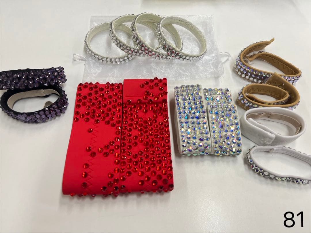 社交ダンス　ビーズ装飾ヘアアクセサリーセット