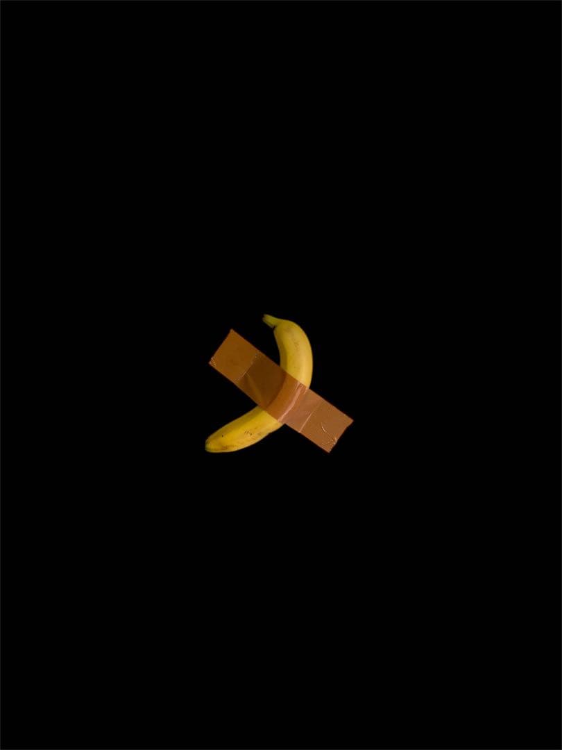 バナナ アート作品 テープ付き