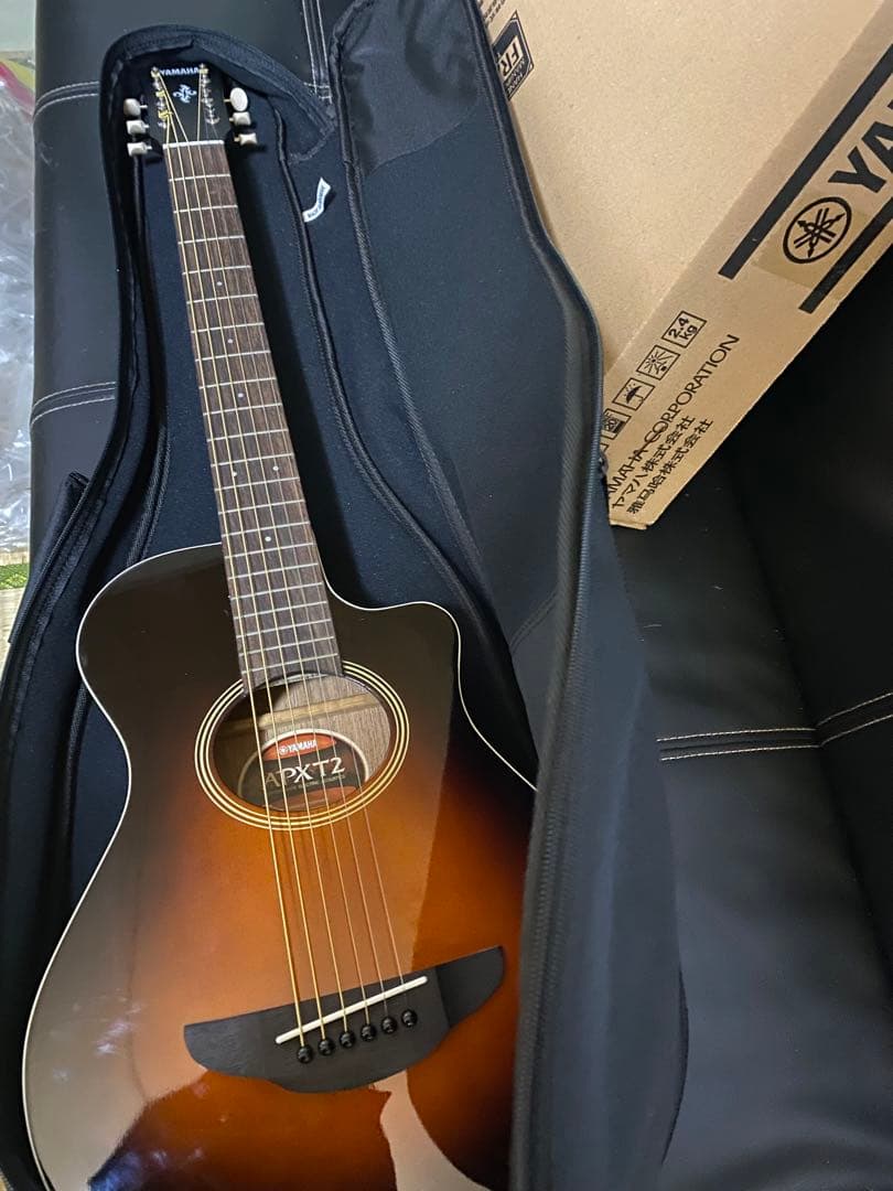 Yahama ギターエレアコギターハヤマケース付き箱もミニ,せっとで物がすいてる