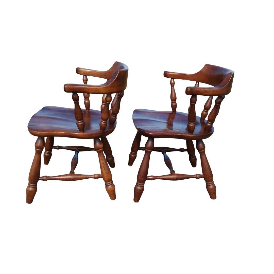 柏木工　キャプテンチェア　アームチェア　ウィンザーチェア 2脚セット