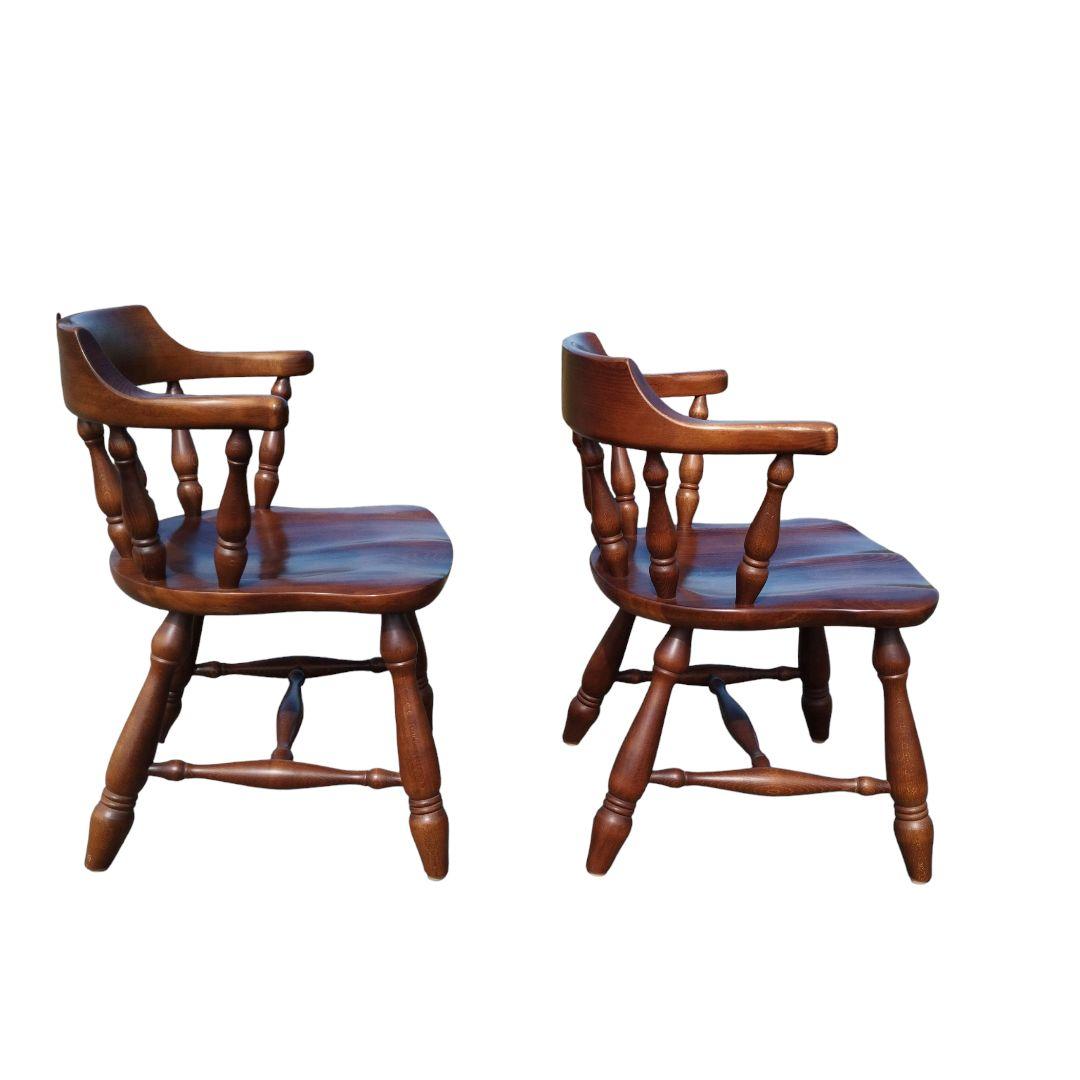 柏木工　キャプテンチェア　アームチェア　ウィンザーチェア 2脚セット