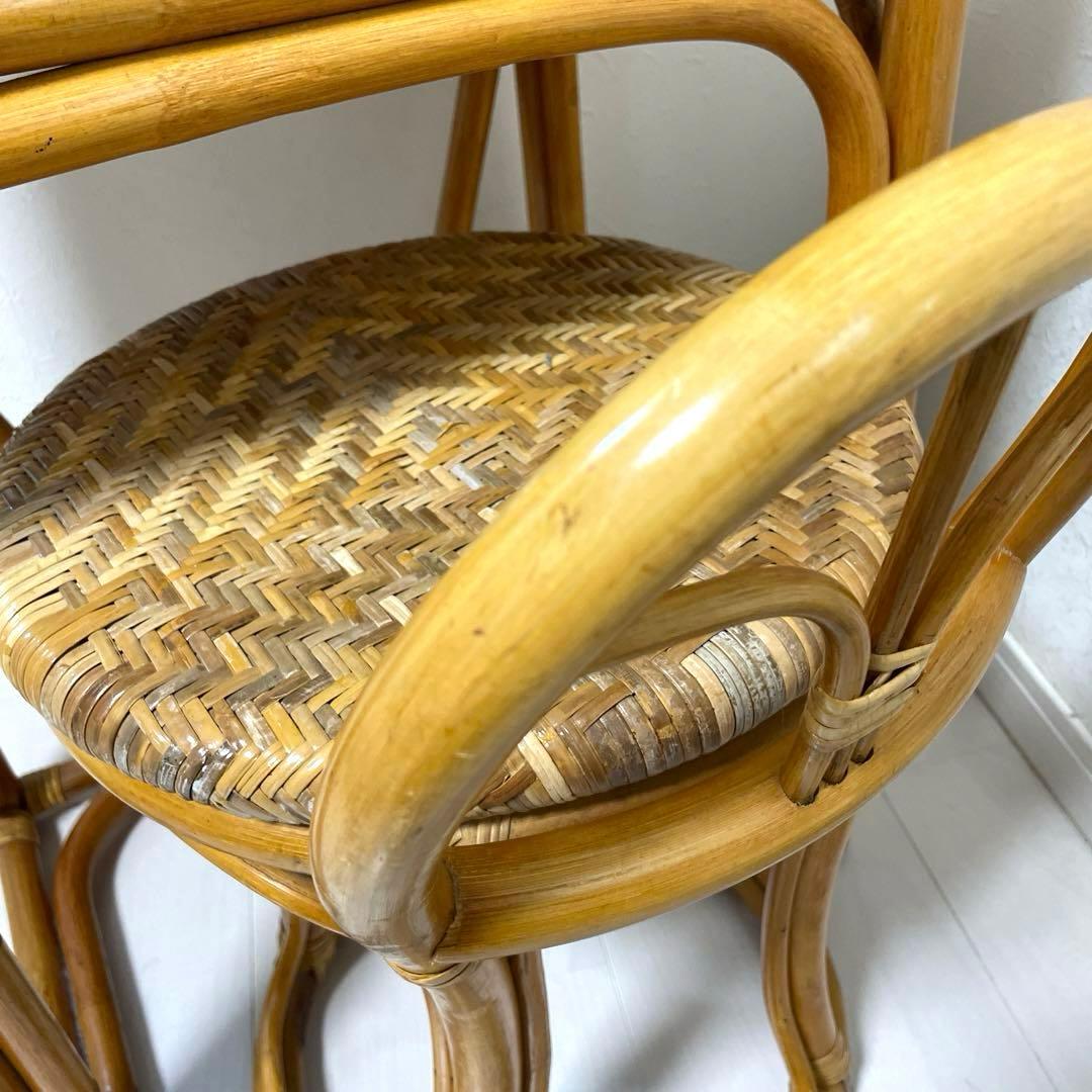 ラタン製ドレッサーと椅子セット