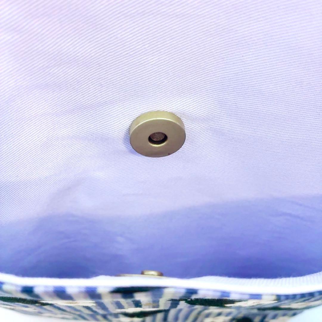 ★ゆき♪★ ファスナー付ハンドメイドショルダーバッグ 斜掛け M35