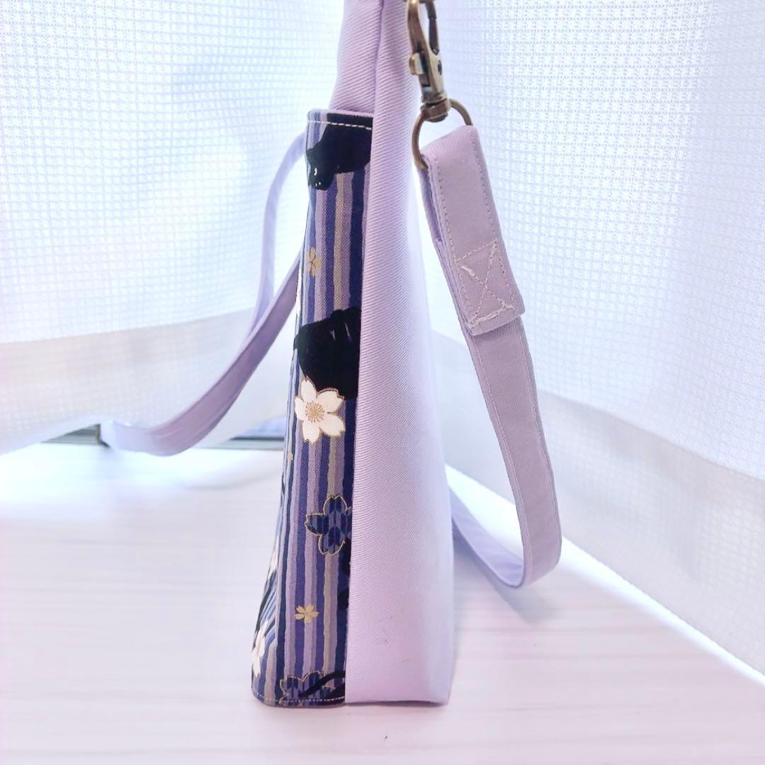 ★ゆき♪★ ファスナー付ハンドメイドショルダーバッグ 斜掛け M35