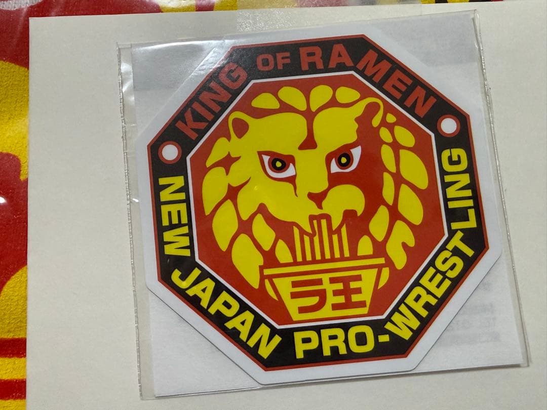 【限定非売品】 ラ王 新日本プロレス コラボTシャツ & ステッカー ２枚セット