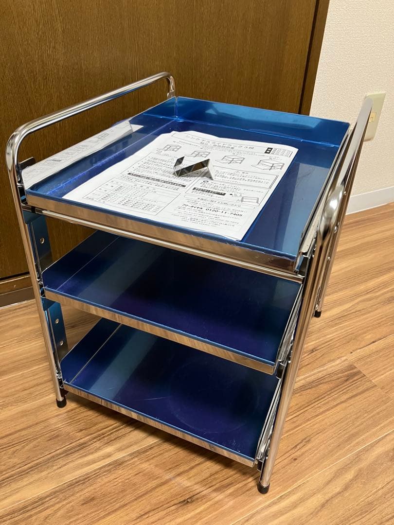 【日本製】 シンク下 収納ラック3段 幅35cm★美品