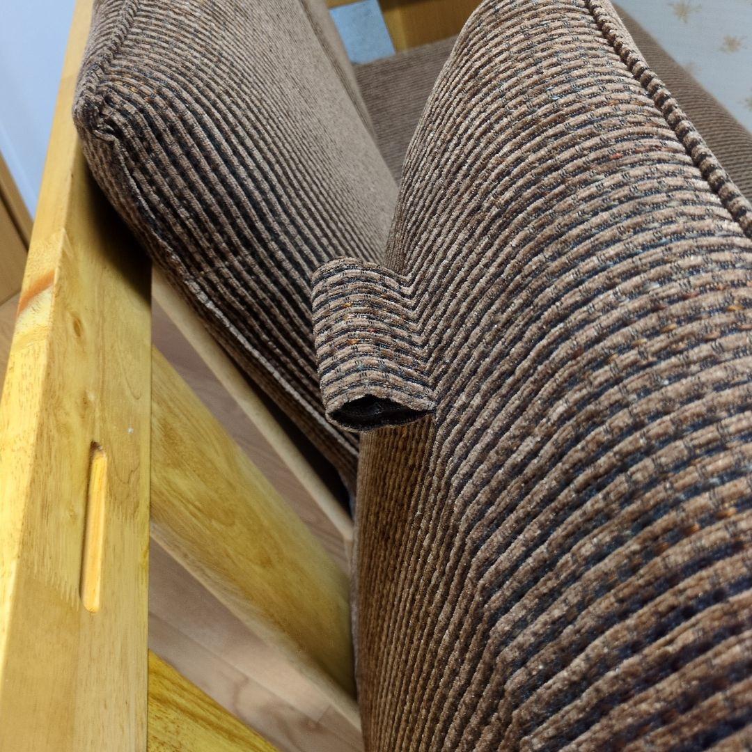 【atsun_katsun】木製フレーム 3人掛けソファ