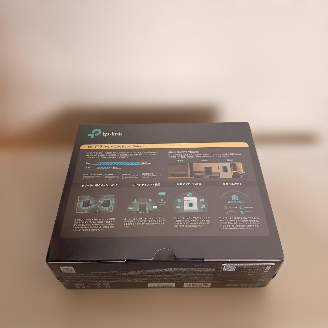 【未開封新品】TP-Link Archer BE7200 Wi-Fi7ルーター