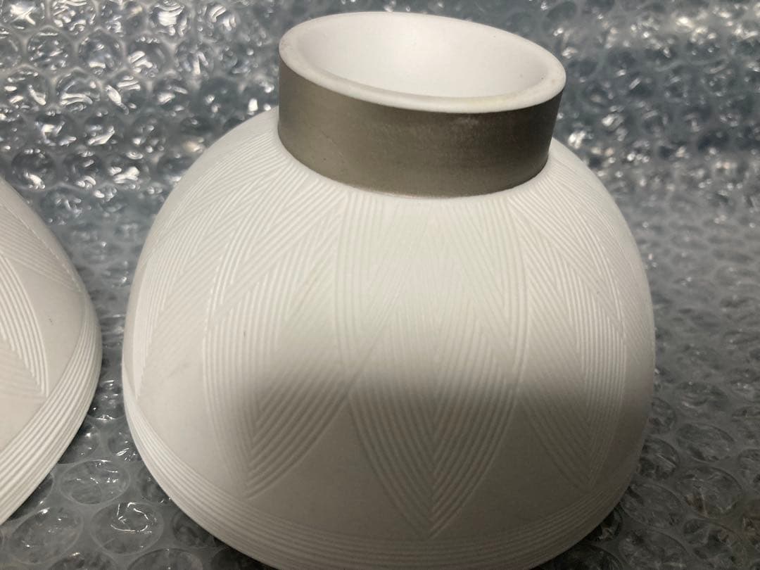 nikko 金沢コレックシヨン白いセラミック飯碗 2個セット