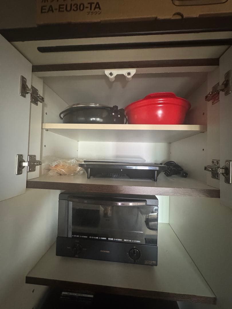 大型ダークブラウン食器棚　ニトリ