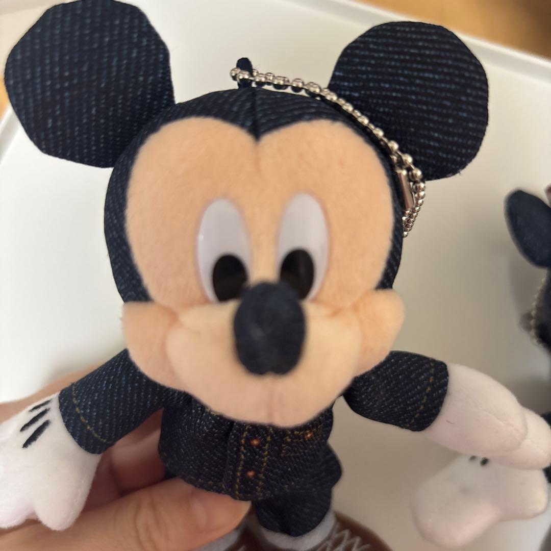 ミッキー・ミニー デニム風ぬいぐるみ 15cm