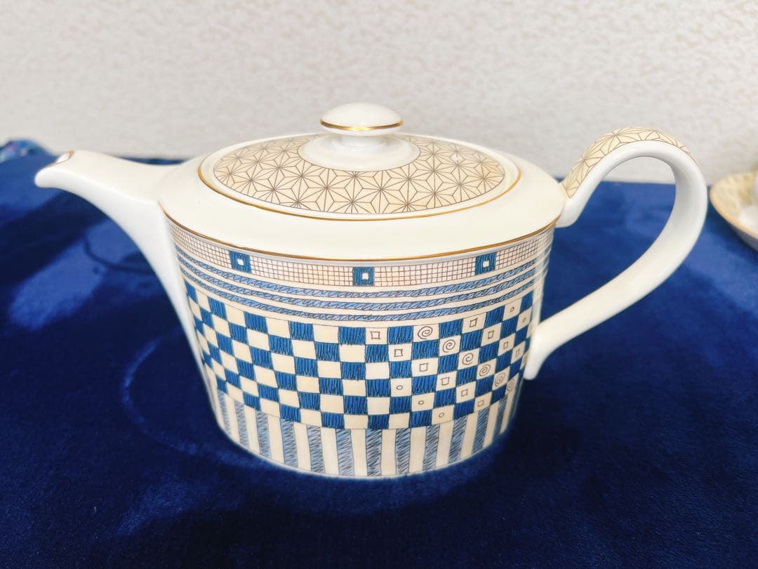 ウェッジウッド サムライ ティーポット カップ　ソーサー　ユーランダー　未使用