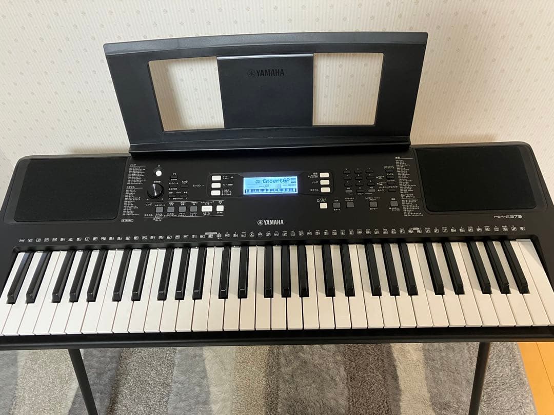 美品　YAMAHA PSR-E373 61鍵盤 キーボード 箱あり Xスタンド付
