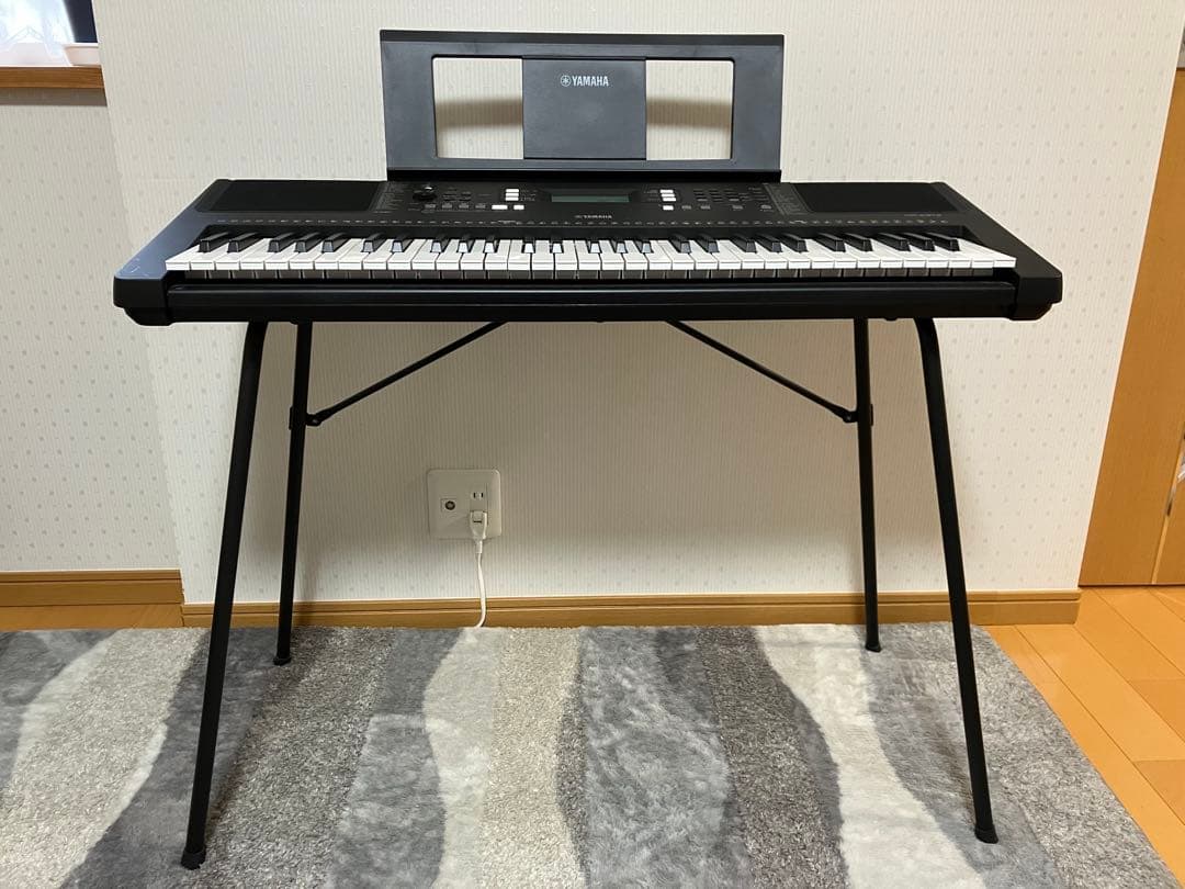 美品　YAMAHA PSR-E373 61鍵盤 キーボード 箱あり Xスタンド付