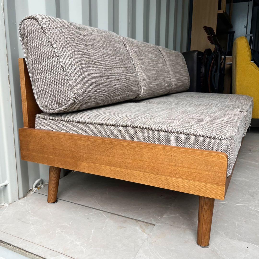 取付無料！ウニコ アルベロ 北欧風ナチュラルベージュファブリック3人掛けソファ✨