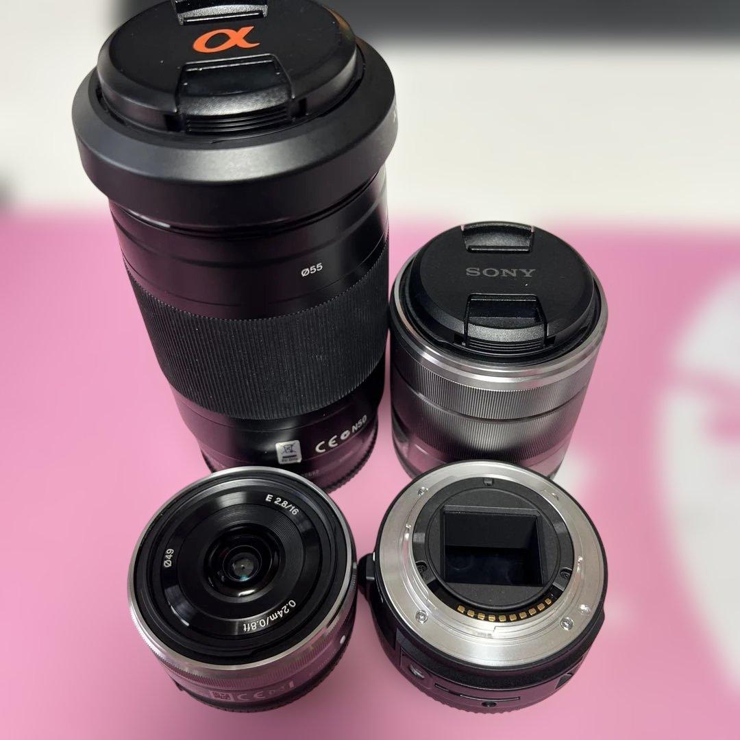 SONY NEX-5 本体 レンズ3本 他 付属品付