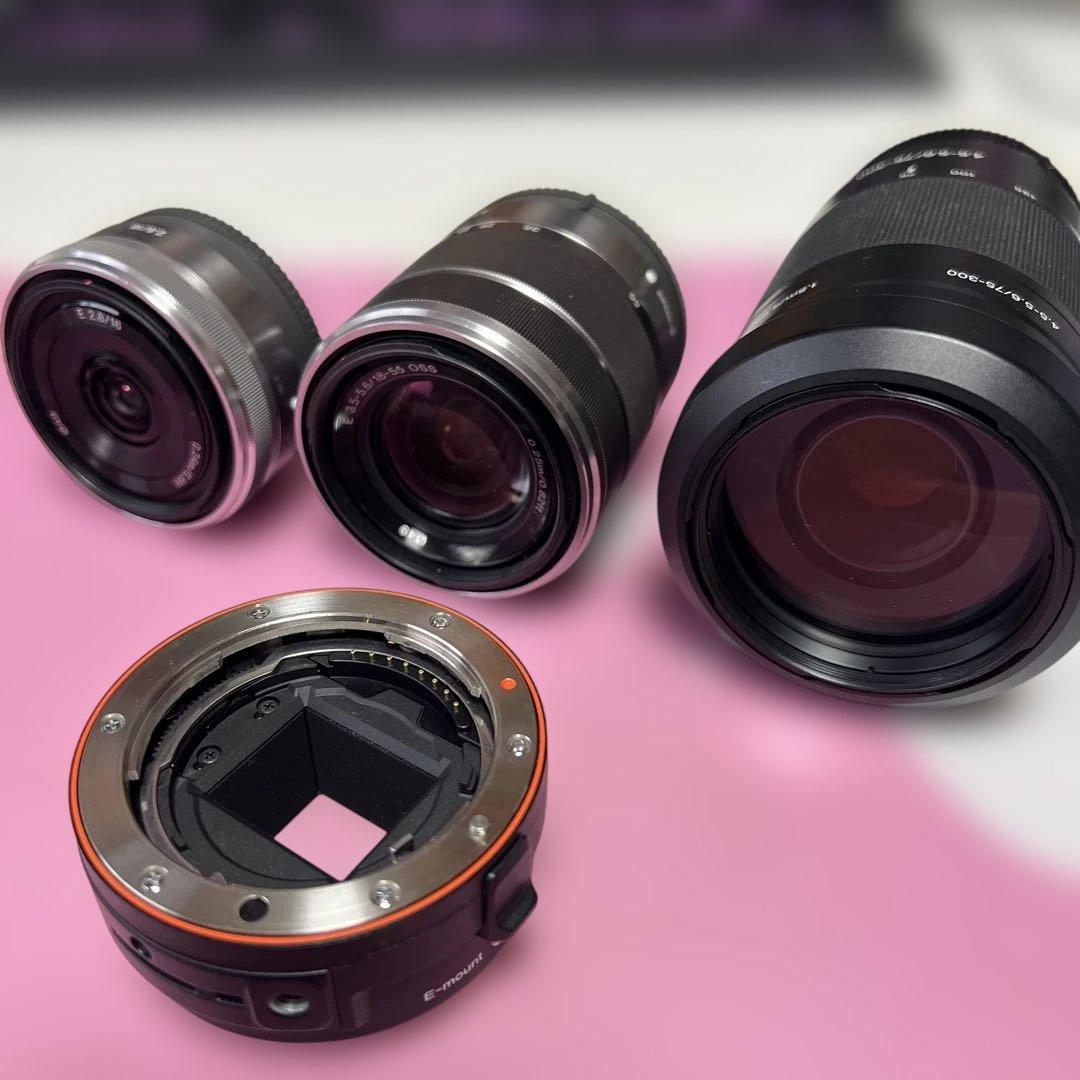 SONY NEX-5 本体 レンズ3本 他 付属品付