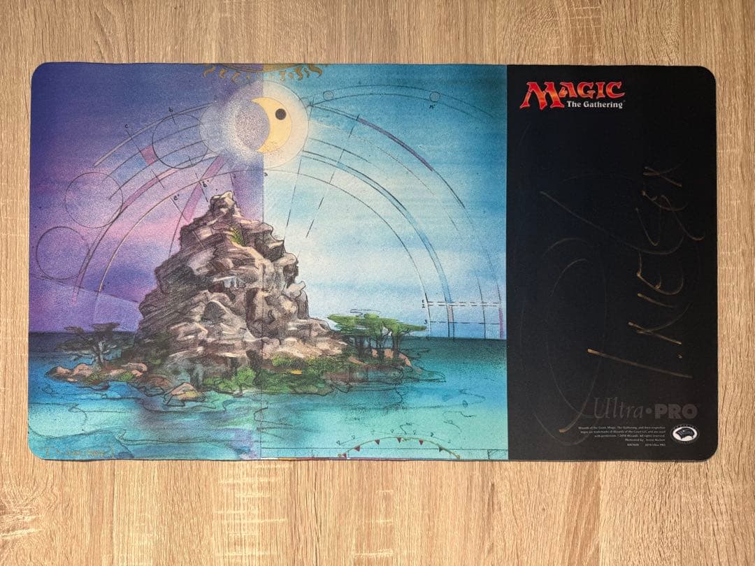 MTG GURUランドと他土地 サイン入りプレイマット6枚セット＋画家の直筆手紙
