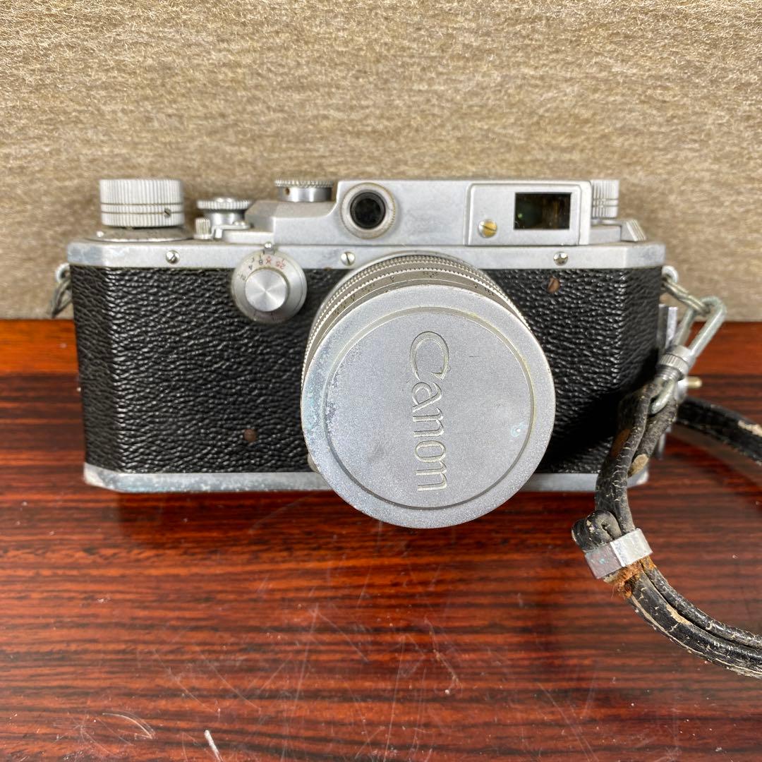 キャノン フィルムカメラ No.160288レザーケース付動作未確認 ジャンク品