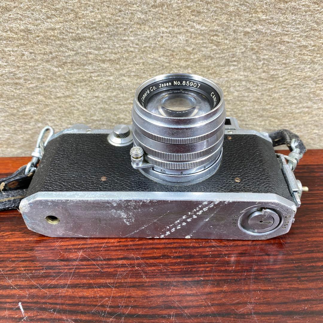 キャノン フィルムカメラ No.160288レザーケース付動作未確認 ジャンク品