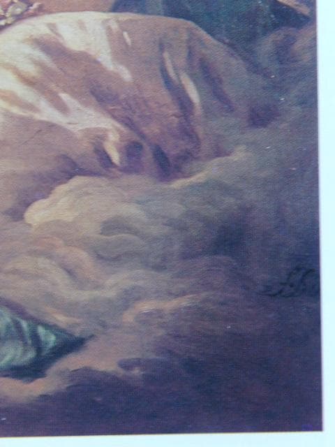 フランソワ ブーシェ、【テルプシコレ】、希少画集より、状態良好