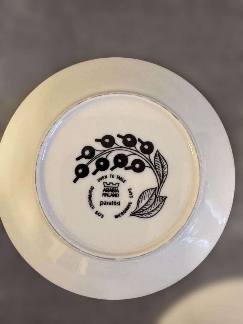 王冠ロゴ　アラビア　パープル　パラティッシ　16.5cm 3枚　USED