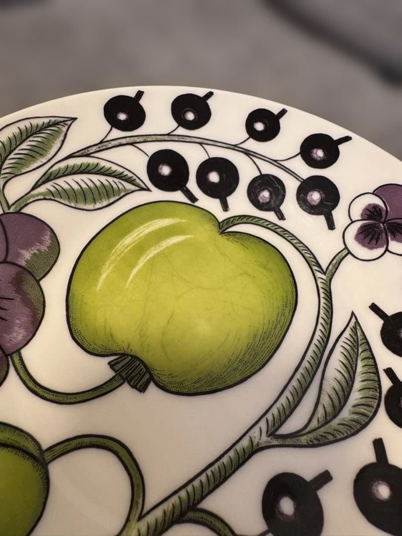 王冠ロゴ　アラビア　パープル　パラティッシ　16.5cm 3枚　USED