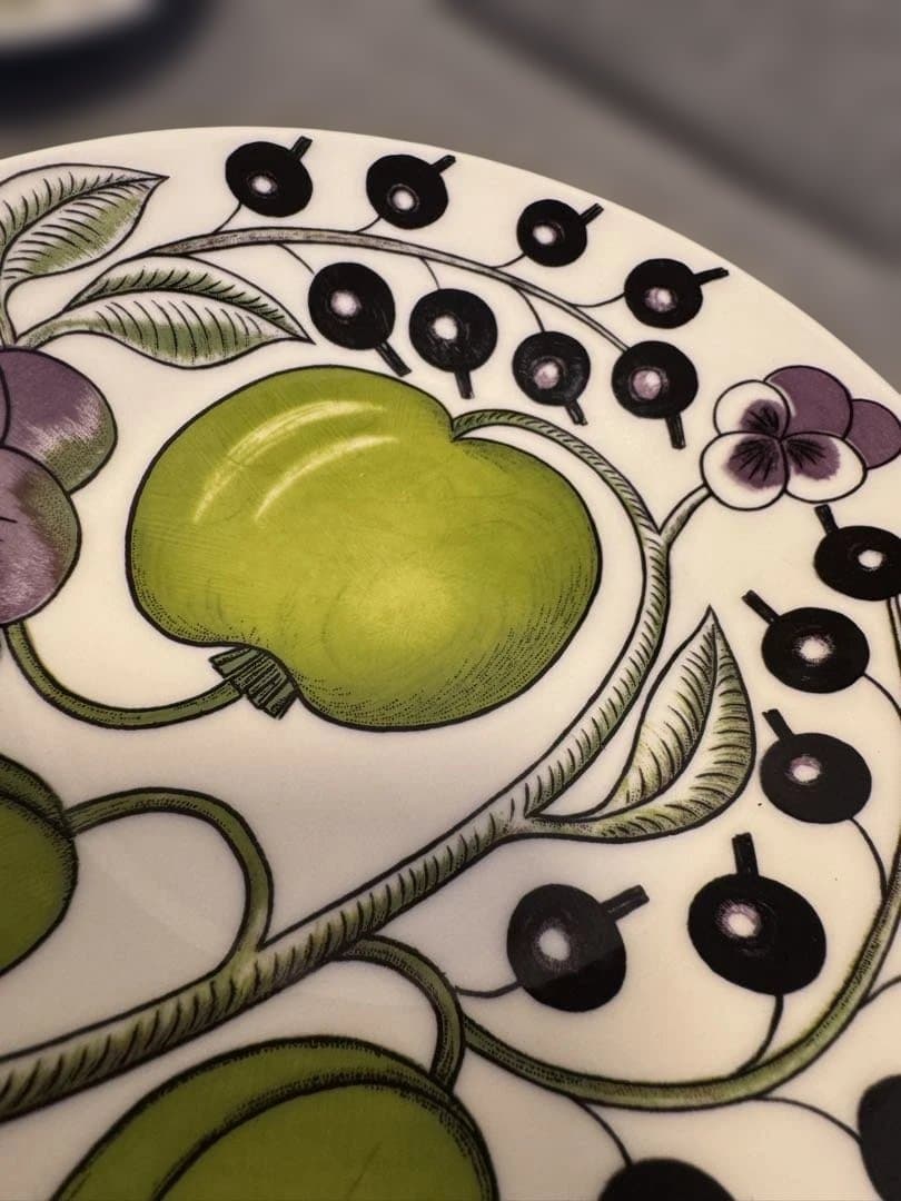 王冠ロゴ　アラビア　パープル　パラティッシ　16.5cm 3枚　USED