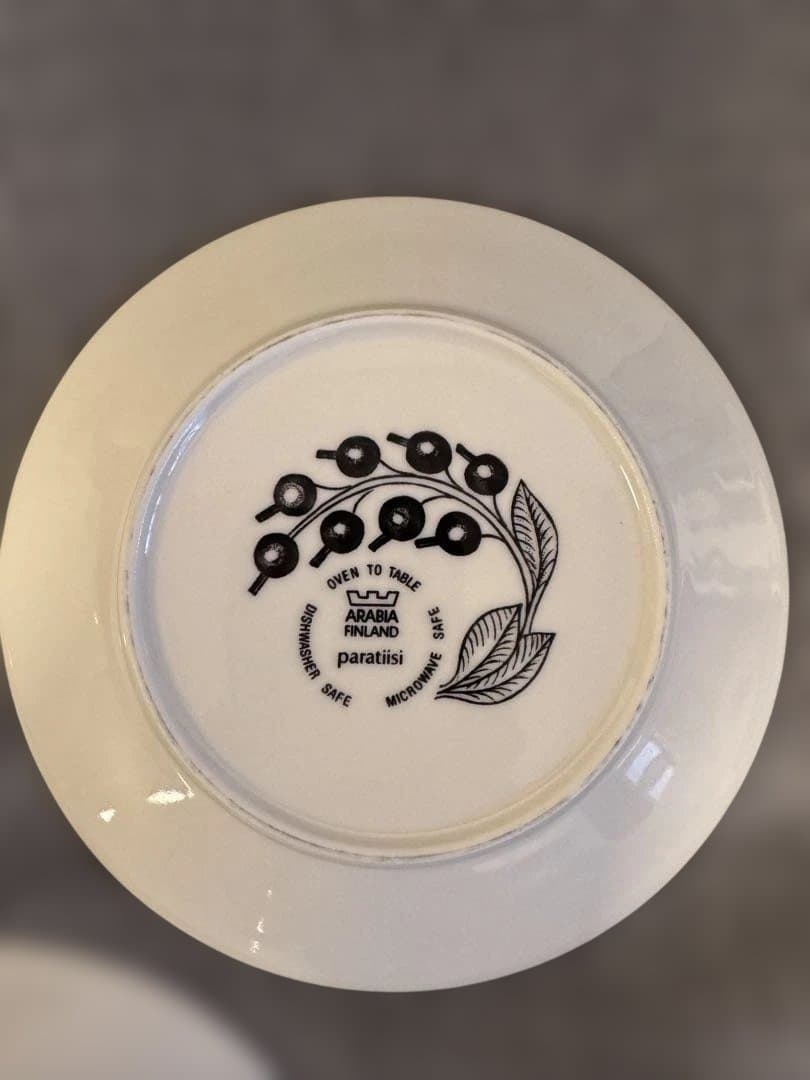 王冠ロゴ　アラビア　パープル　パラティッシ　16.5cm 3枚　USED