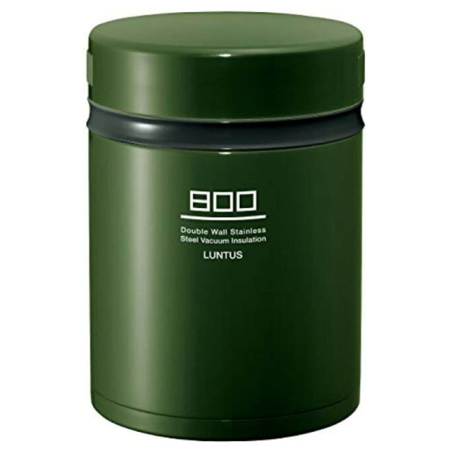 アスベル☆ステンレス保温ランチボックス☆800ml グリーン＆専用保温バッグ！