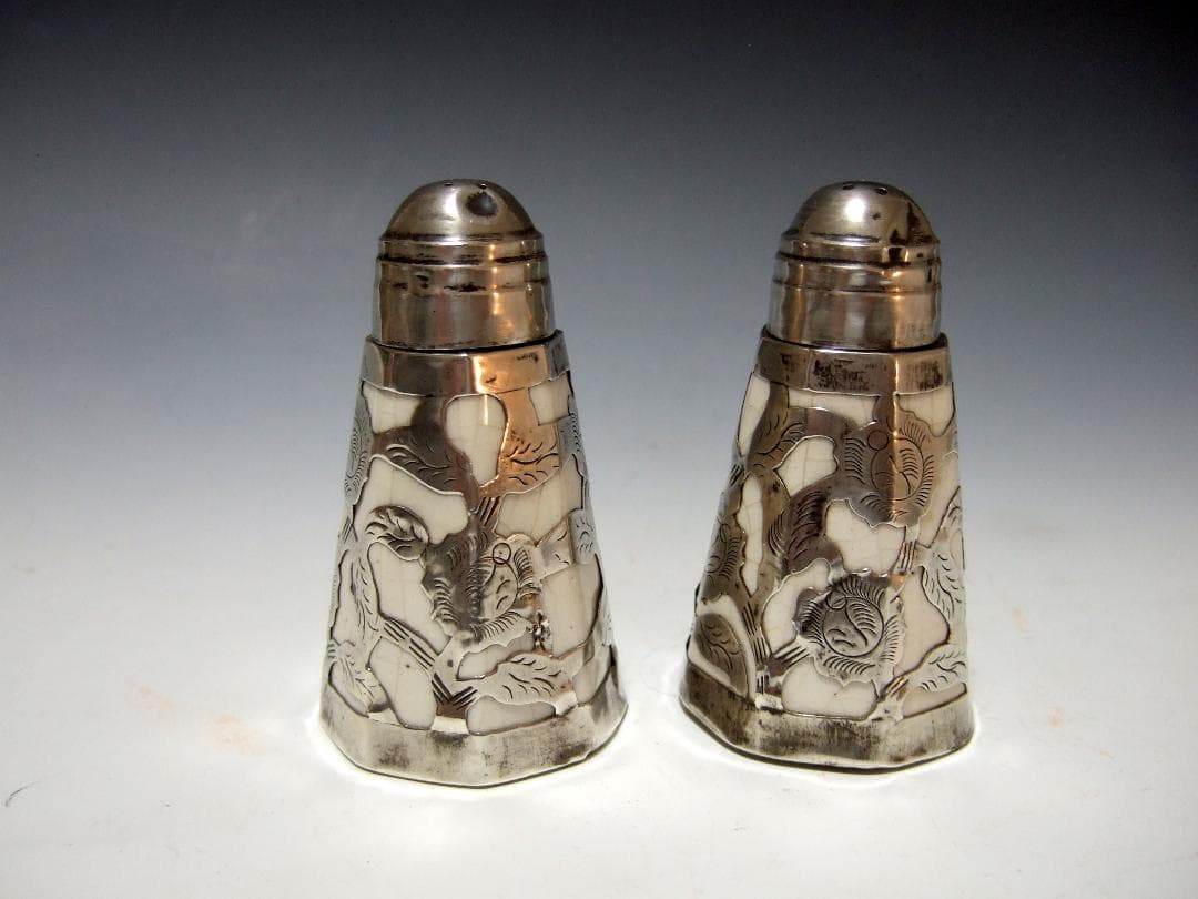 ヴィンテージ ソルト&ペッパー シェイカー STERLING SILVER925