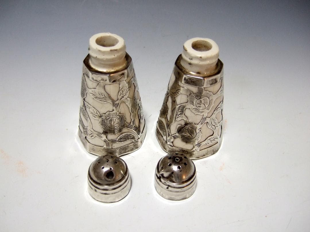 ヴィンテージ ソルト&ペッパー シェイカー STERLING SILVER925