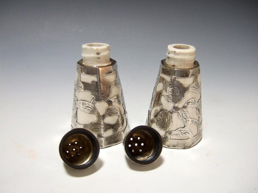 ヴィンテージ ソルト&ペッパー シェイカー STERLING SILVER925