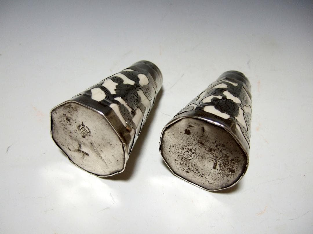 ヴィンテージ ソルト&ペッパー シェイカー STERLING SILVER925
