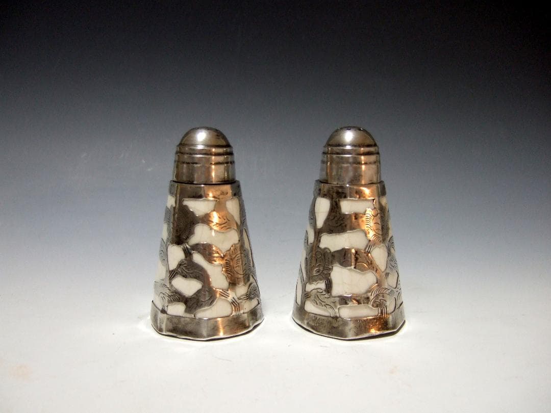 ヴィンテージ ソルト&ペッパー シェイカー STERLING SILVER925