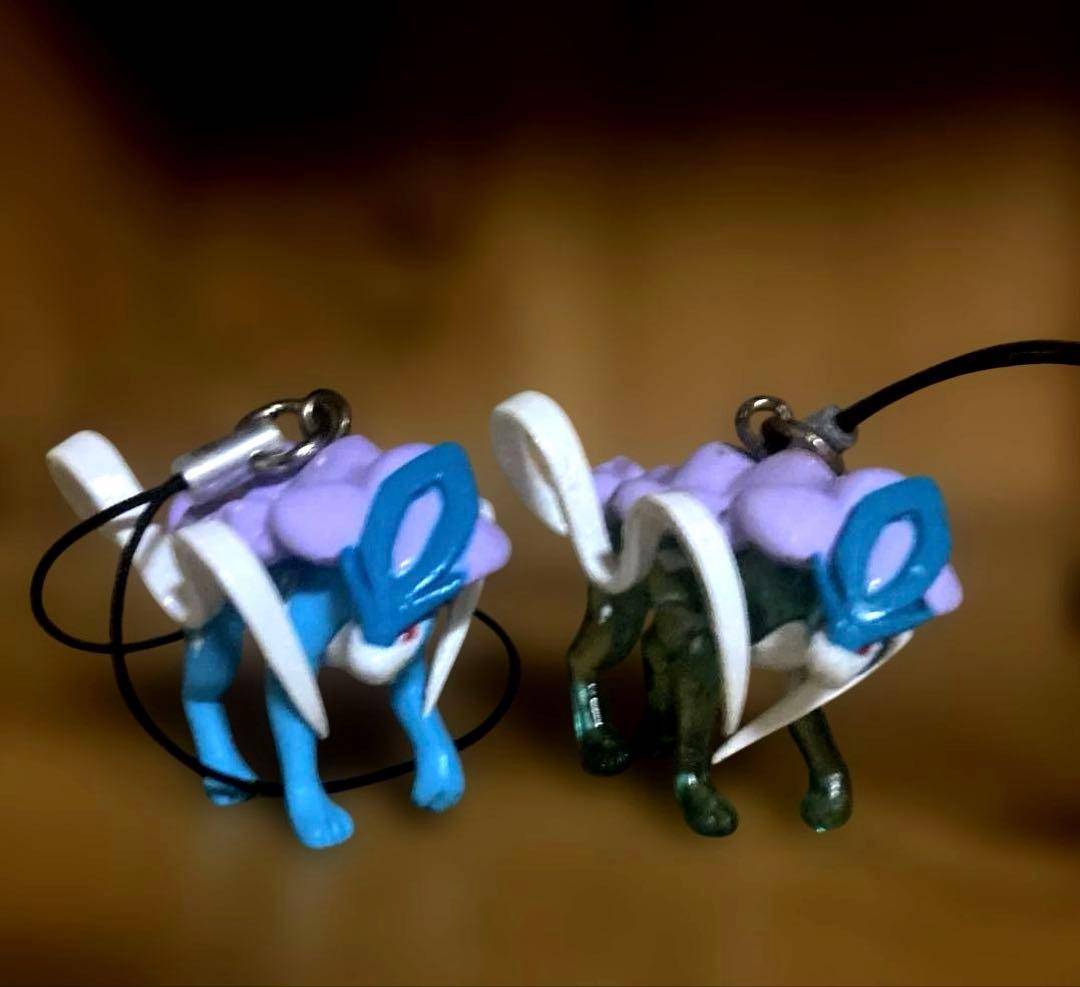 ポケモン　3犬　エンテイ　スイクン　ライコウ　ストラップ　根付けクリアノーマル