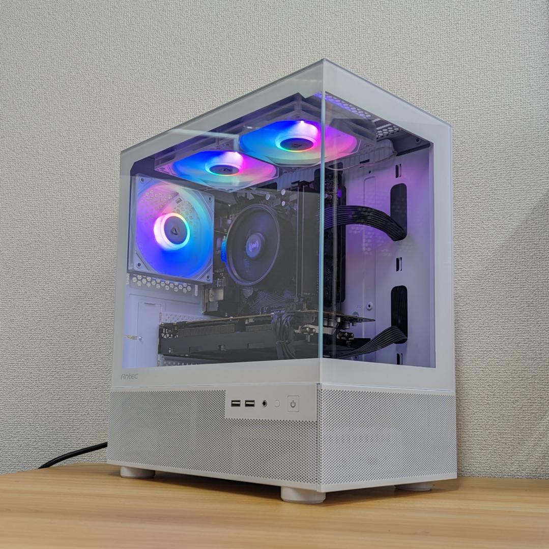 【即納激安】RX9070搭載ゲーミングPCフルセット✨新品ケース✨白