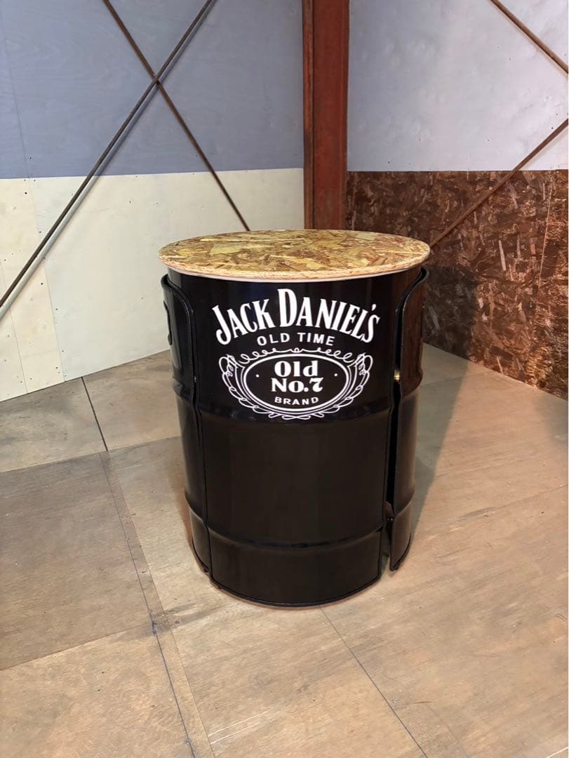 ドラム缶リメイクテーブルセット　☆送料無料☆