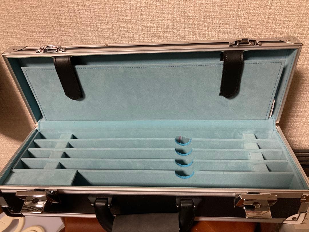 藤次郎アタッシュケースケース F-353 水色内装 鍵付き 新品未使用
