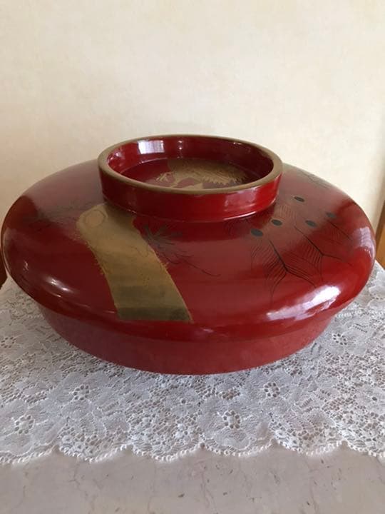 漆器　レアな蓋付き大腕器