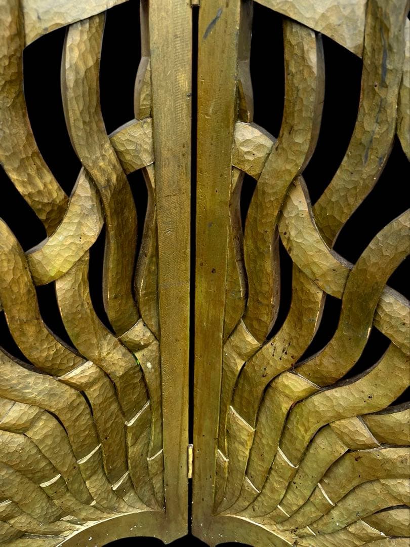 ☆衝立☆アンティーク☆アジアン☆パーテーション☆木工工芸品☆重量物