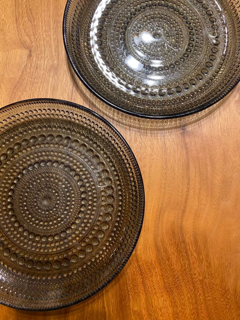 イッタラ　カステヘルミ プレート　皿(ダークグレー) 17cm 食洗機対応　2枚