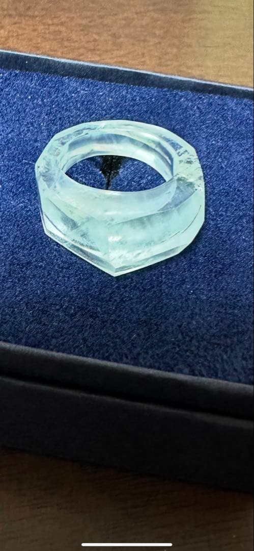 Takahiro Omori 美品！アクアマリンのくりぬきリング