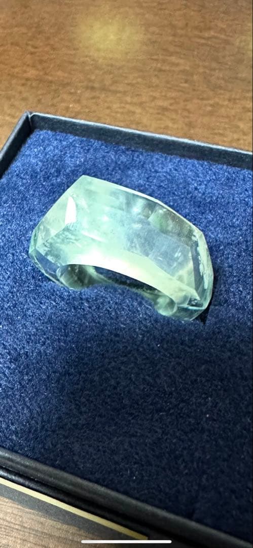 Takahiro Omori 美品！アクアマリンのくりぬきリング