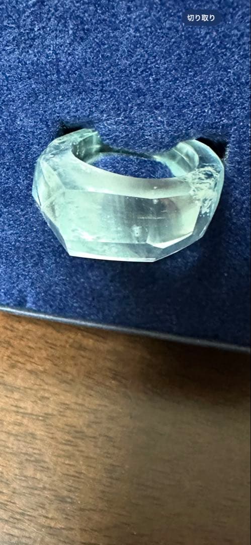 Takahiro Omori 美品！アクアマリンのくりぬきリング